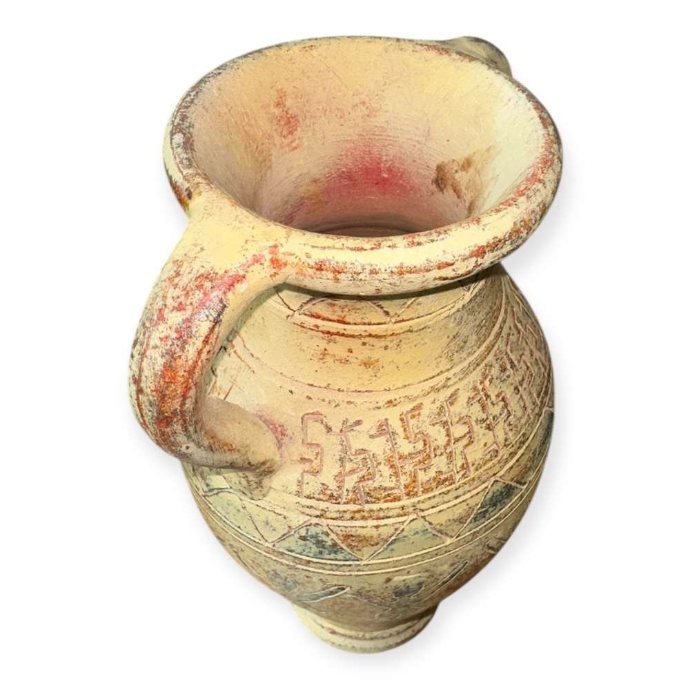 Vintage-Inspired clay pottery dancing women tribe Vase - Picture 5 of 5